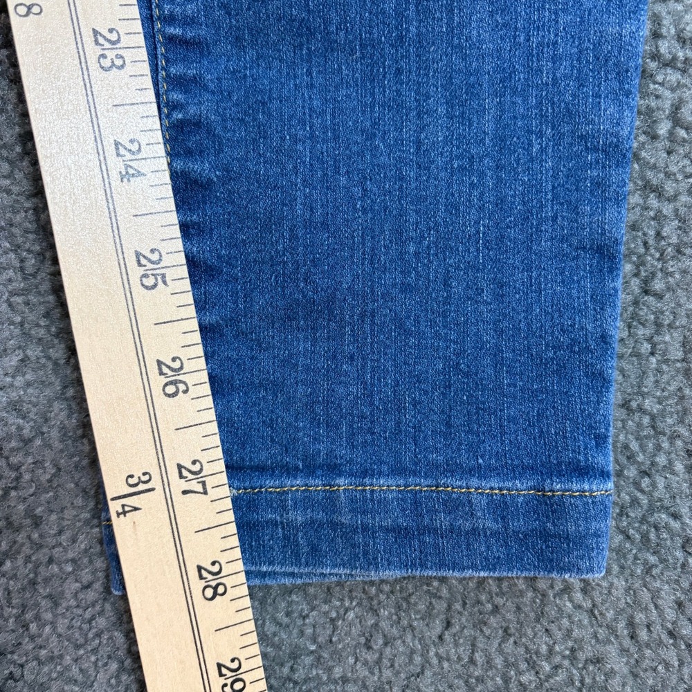 Hue Jeggings Womens Medium Blue Denim Leggings Pull On Skinny Stretch 8579 - Picture 2 of 8